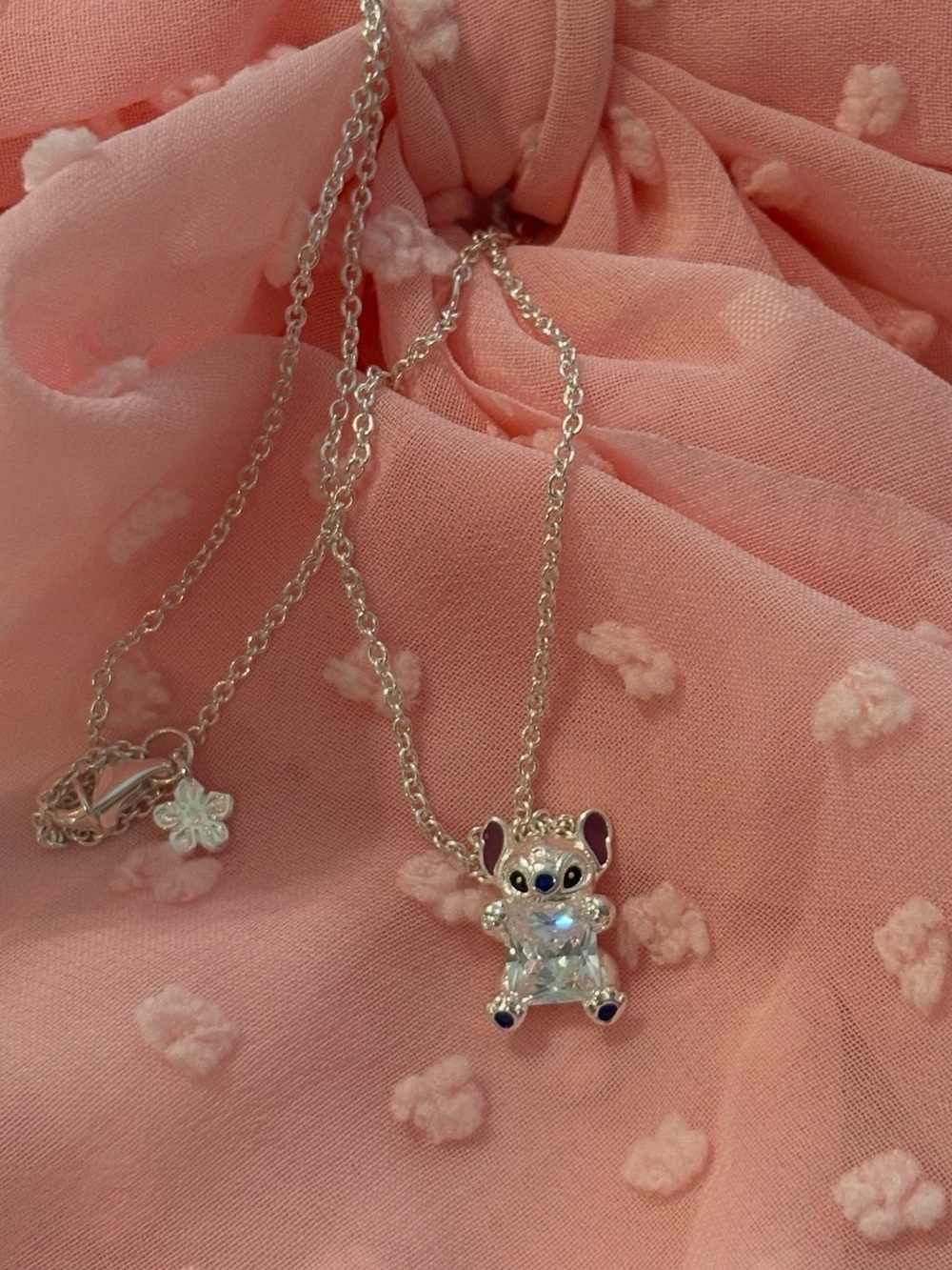 Sterling Silver Stitch Pendant Necklace - Never worn